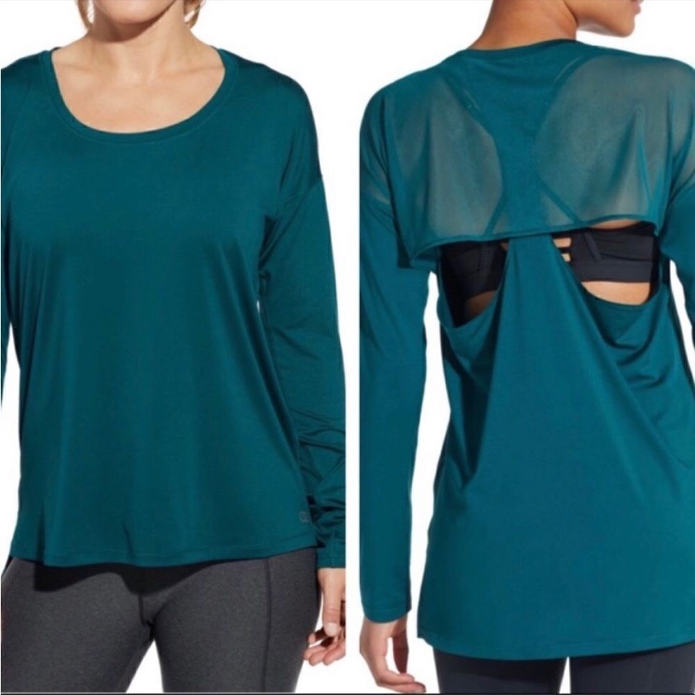 Calia Move Mesh Long Sleeve Top